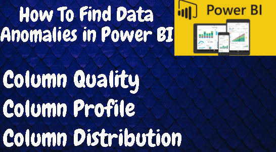 Profile Data in Power&nbsp;BI