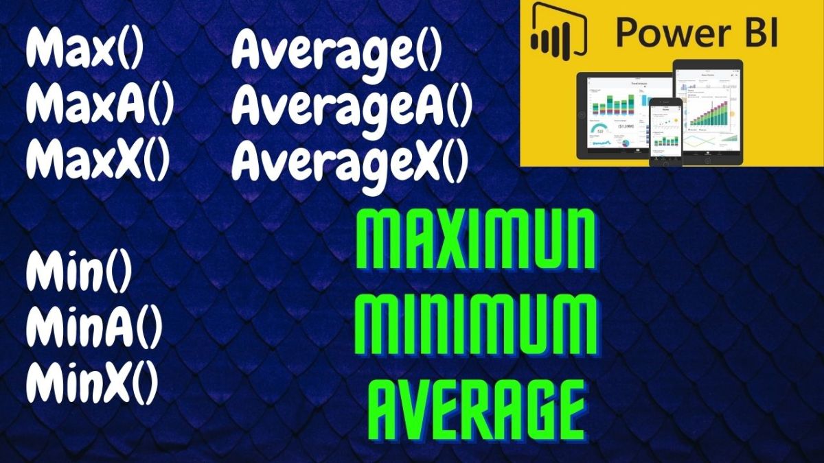 All types of Average, Max & Min (Statistical&nbsp;DAX)